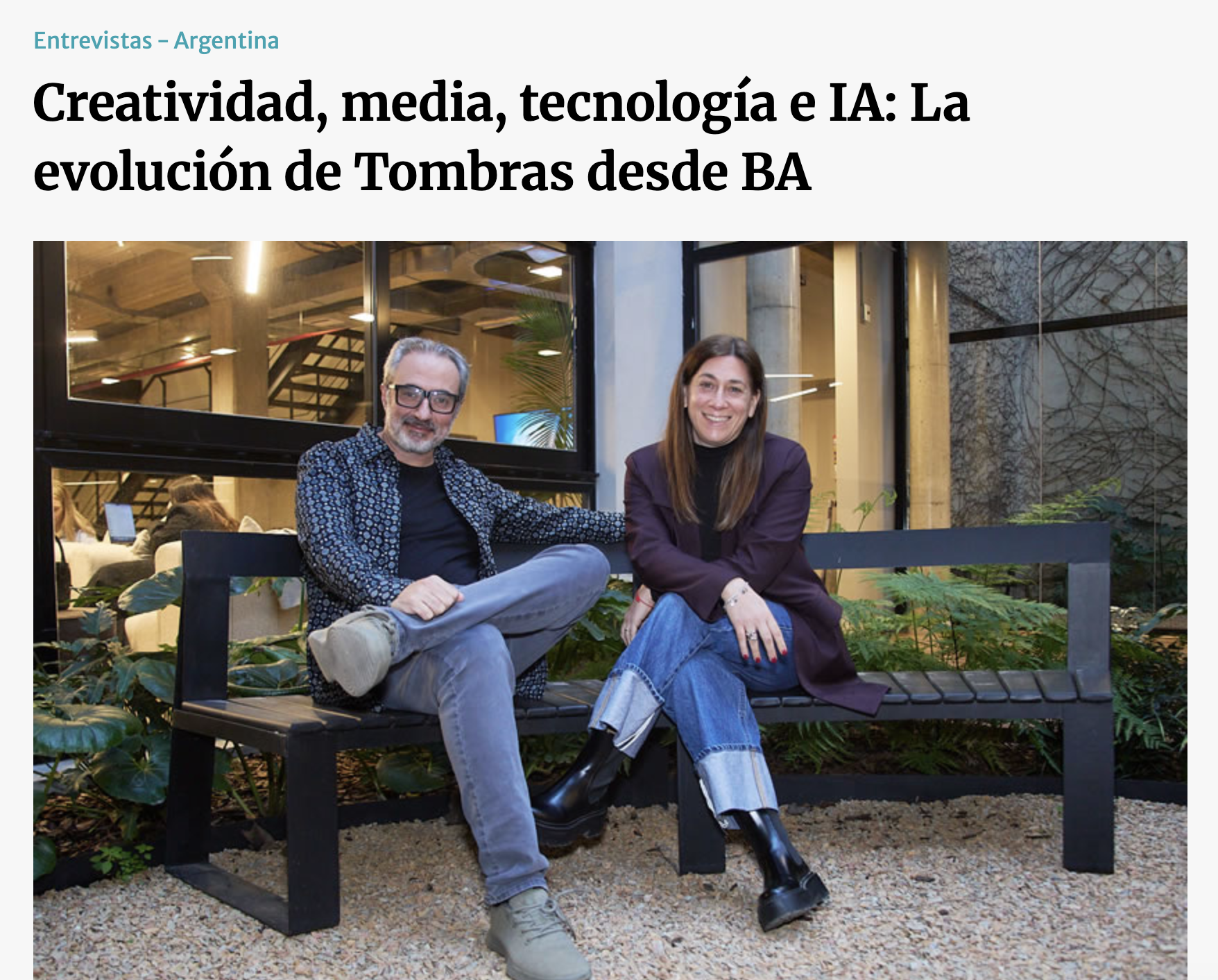 Creativity, Media, Technology and AI: Tombras' Evolution from Buenos Aires